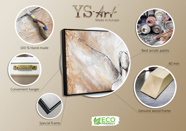 Abstrakte handgemalte bilder mit rahmen "Schönheit" 150x50cm