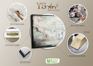 Acrylbilder auf leinwand handgemalt "Wellenreiten" 150x50cm