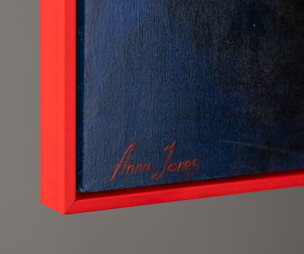 Framed acrylic painting on canvas "Femininity"