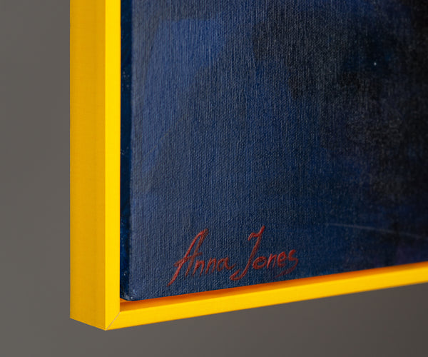 Framed acrylic painting on canvas "Femininity"