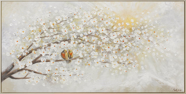 Blumenbilder handgemalte acryl "Sonnenaufgang"