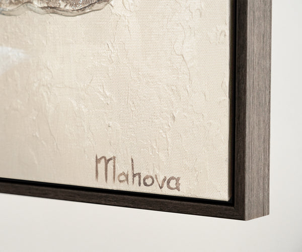 Modern art acrylic painting with frame "Flowers II"