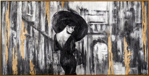 Pictures for the living room "Filmstrip" Wall pictures black and white with frame