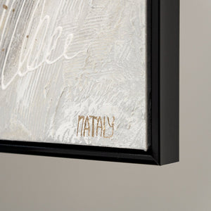 Modern floral painting with frame "Spring flowers"