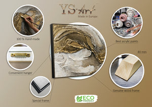 Struktur bilder mit rahmen "Unendlichkeit" 140x70cm