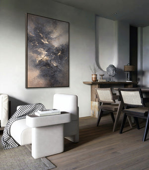 Canvas Artwork with Texture – Modern Painting "Sky Glow"