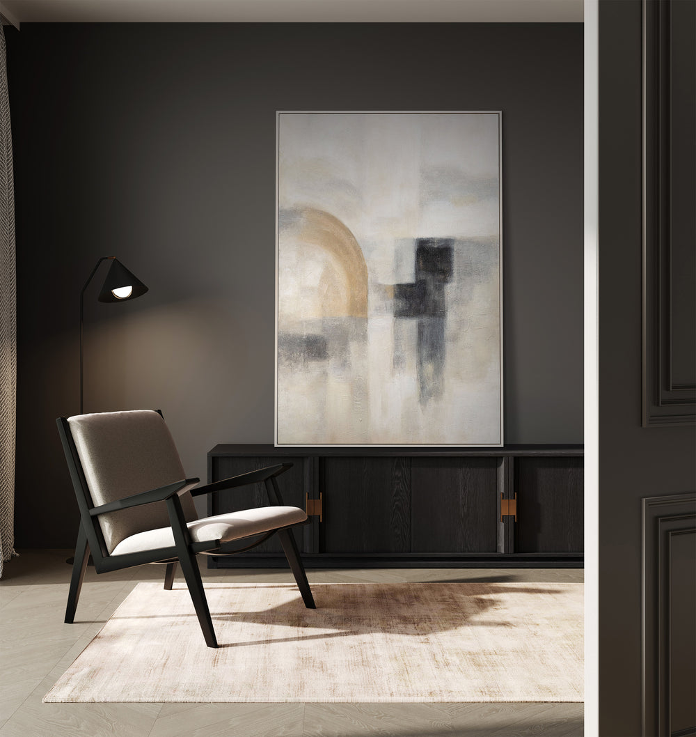 Modern Abstract Art – Acrylic Painting on Canvas "Ghostly Light"