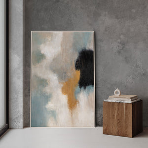 Abstraktes modernes Gemälde mit sanften Farbübergängen