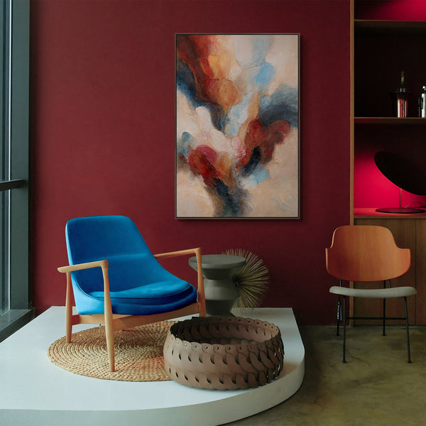 Abstract framed painting "Music in Color" – Hand-painted art on canvas