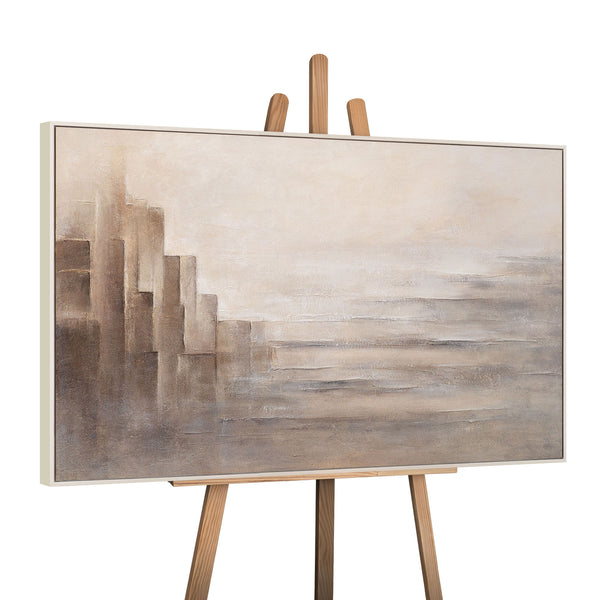 Hand-Painted Painting "Borders of Illusion" – Modern Wall Art on Canvas