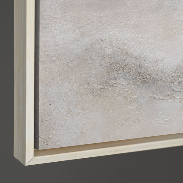 Gemälde Handgemalt mit Rahmen „Nebulöse Ferne“ – Moderne Abstrakte Kunst