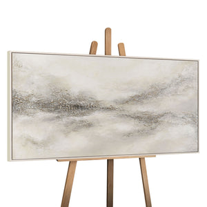 Abstraktes Wandbild als stilvoller Akzent in einem modernen Wohnraum