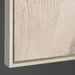 Seitliche Ansicht eines strukturierten Leinwandbildes