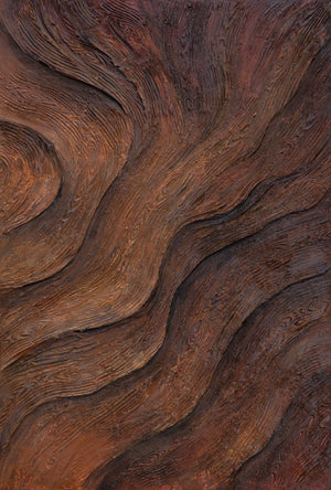 Handgemalte Abstrakte Bild „Atem des Baumes“ - Acrylmalerei mit Rahmen