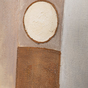 Abstraktes Leinwandbild „Stadt der Figuren“ – Moderne Bilder Wohnzimmer