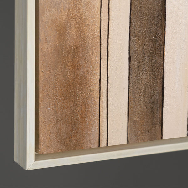 Abstraktes Leinwandbild „Stadt der Figuren“ – Moderne Bilder Wohnzimmer