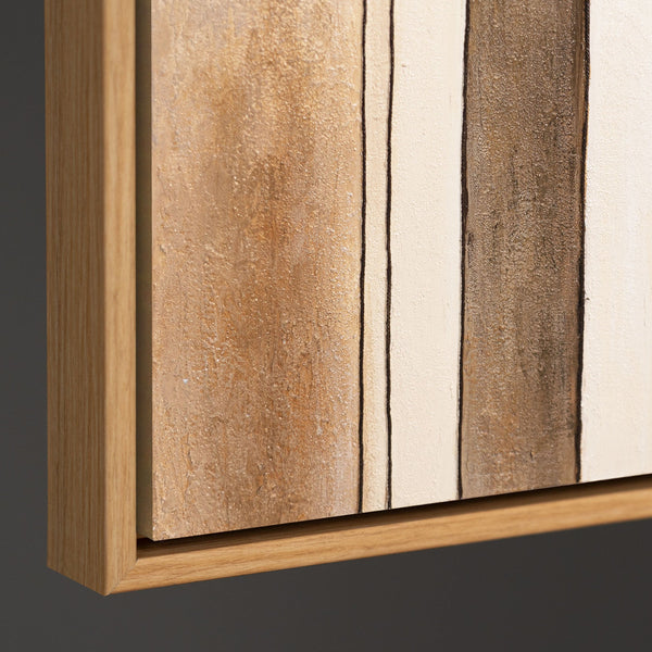 Abstraktes Leinwandbild „Stadt der Figuren“ – Moderne Bilder Wohnzimmer