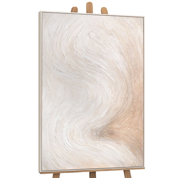Handgemaltes Acrylbild auf Leinwand „Lichtstrom“ – Abstrakte Wandkunst fürs Wohnzimmer