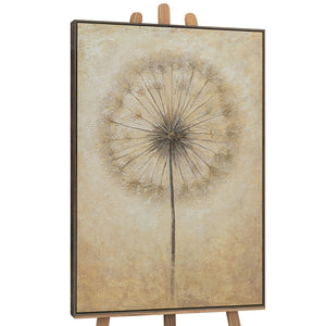 Handgemalte Acrylmalerei „Atem des Sommers“ – Moderne Abstrakte Kunst mit Rahmen