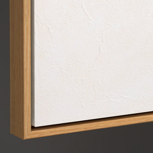 Unterkante eines strukturierten Leinwandbildes, stabiler Keilrahmen