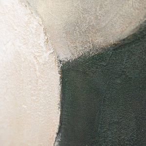 Handgemalte Wandkunst „Flammende Insel“ – Acrylgemälde mit Struktur