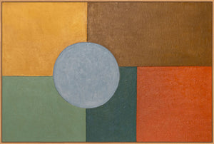 Abstraktes Wandbild mit hochwertigem Rahmen im modernen Stil