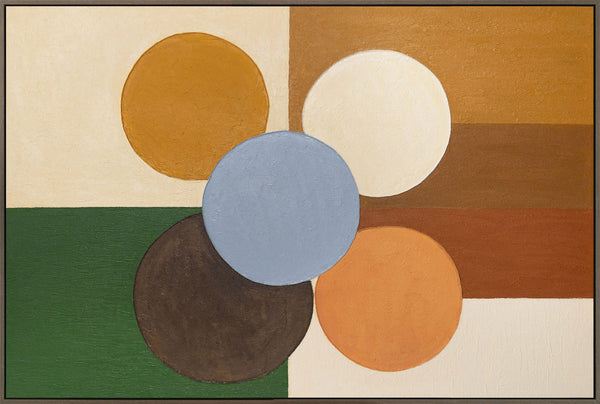 Modernes Wandbild im Rahmen „Sphäre der Balance“ auf Leinwand