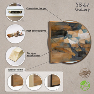 Abstraktes Wandbild als stilvoller Akzent in einem modernen Wohnraum