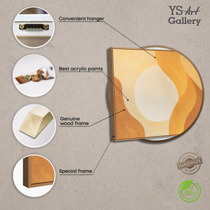 Abstraktes Wandbild in modernem Stil mit feiner Struktur und ruhiger Farbpalette