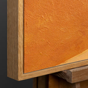 Natürlicher Holzrahmen mit warmer 
Maserung und modernem Design
