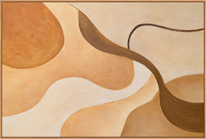 Abstract painting as modern wall decoration in the context of "Curvature of the Horizon"