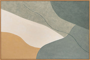 Modern acrylic paintings as tranquil wall decoration in the "Eternal Line" frame