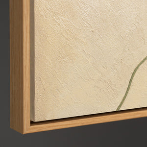 Detailaufnahme der Textur eines modernen abstrakten Wandbildes