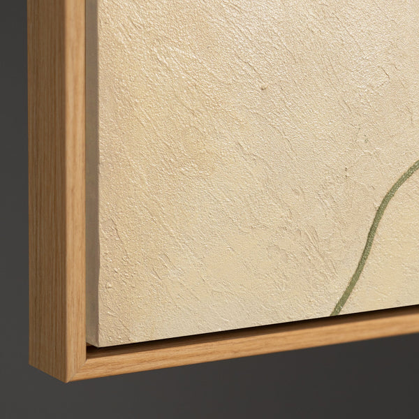 Modern canvas prints with organic lines in the "Sandweg" frame