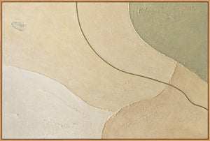 Modern canvas prints with organic lines in the "Sandweg" frame