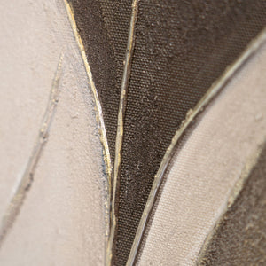Acrylbild mit Rahmen „Wind in den Blättern“ – Moderne Wanddeko mit Blättermotiv