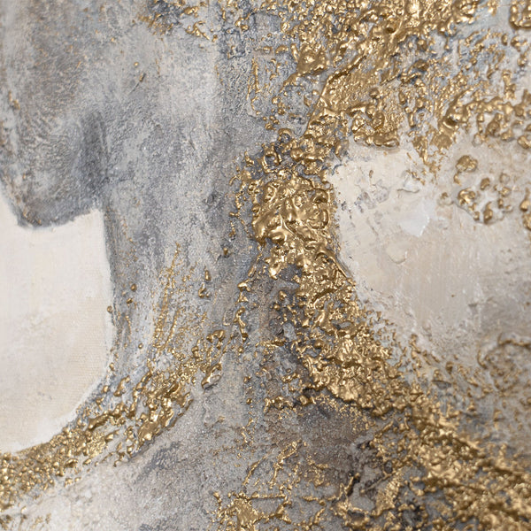 Modernes abstraktes Gemälde für stilvolle Innenräume in neutralen Farben