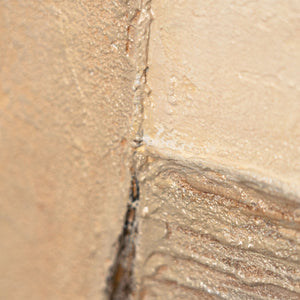 Detailaufnahme der Textur eines modernen abstrakten Wandbildes