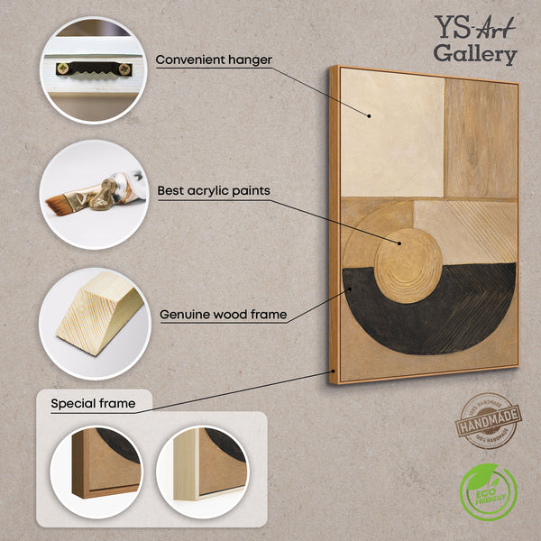 Abstraktes Gemälde im zeitgenössischen Interior Design