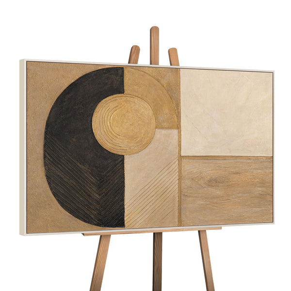 Moderne Acrylbild „Form und Textur“ – Acrylmalerei mit geometrischen Formen