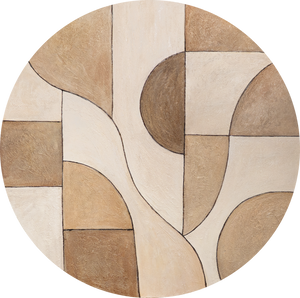 Modernes abstraktes Wandbild mit Struktur und zeitloser Ästhetik