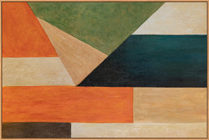 Abstrakte Wandkunst mit Rahmen für elegante Innenräume