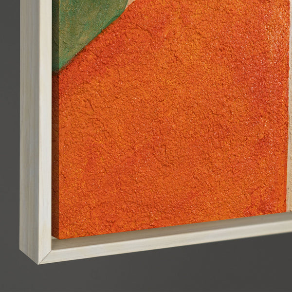 Abstrakte Geometrie Gemälde „Ordnung und Bewegung“ - Acrylmalerei mit Struktur