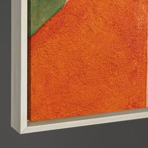 Modernes abstraktes Gemälde gerahmt für zeitgemäße Wohnkonzepte