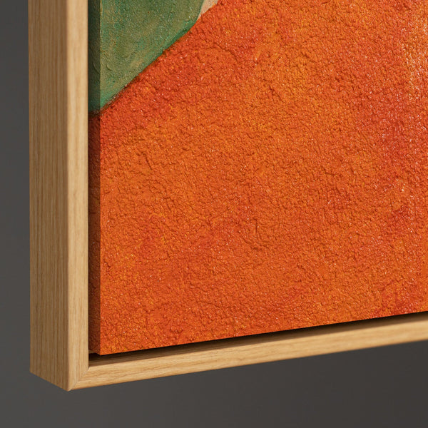 Abstrakte Geometrie Gemälde „Ordnung und Bewegung“ - Acrylmalerei mit Struktur