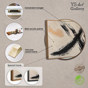 Abstract painting in a modern acrylic style, "Power of the Brushstroke"