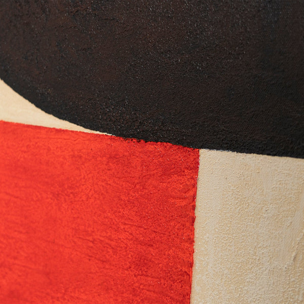 Abstract painting in a frame, geometric wall art "Contrasts"