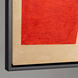 Abstract painting in a frame, geometric wall art "Contrasts"