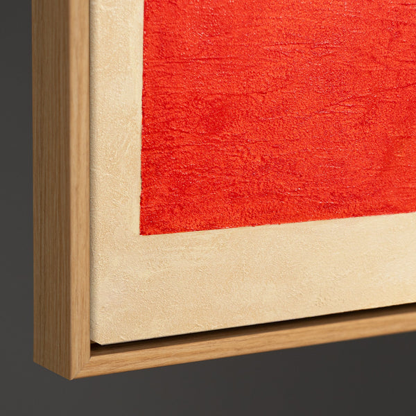 Abstract painting in a frame, geometric wall art "Contrasts"