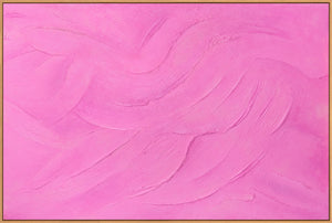 Structured canvas painting in a frame, tranquil art "Sugar Veil"